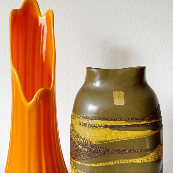 SOLD Ⓜ️ | Vintage 1970’s MCM Royal Haeger Free Form Earth Wrap Pottery Vase - Picture 8 of 14